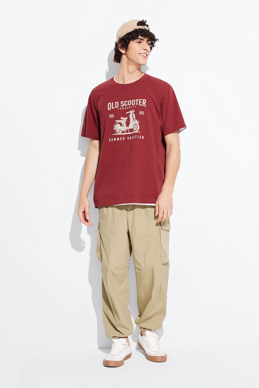 摩托車印花T恤-02-男