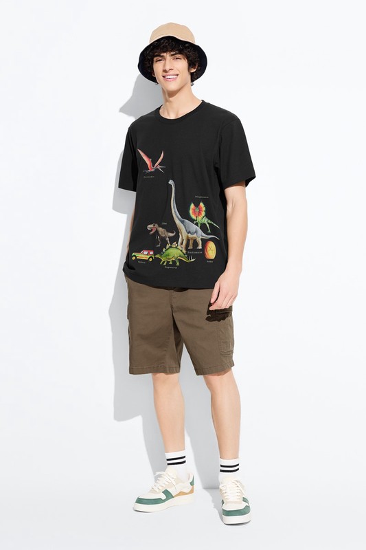 Jurassic World印花T恤-03-男