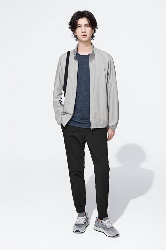 彈性運動束口褲-男