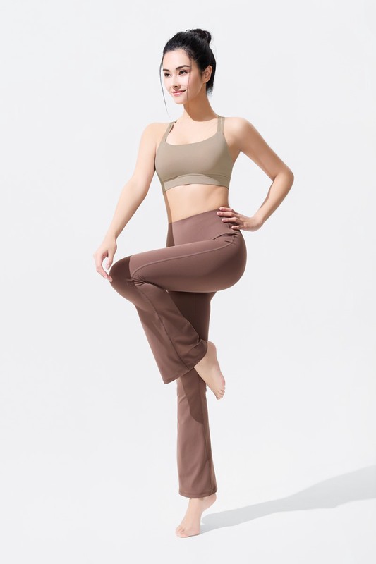 運動輕度支撐喇叭褲-女