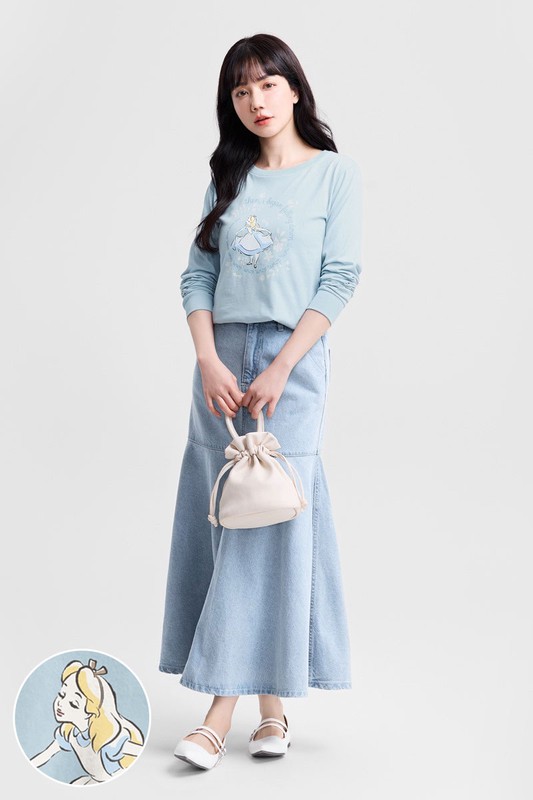 迪士尼系列長袖印花T恤-15-女