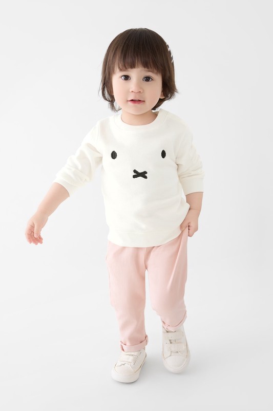 Miffy毛圈電繡圓領衫-01-Baby
