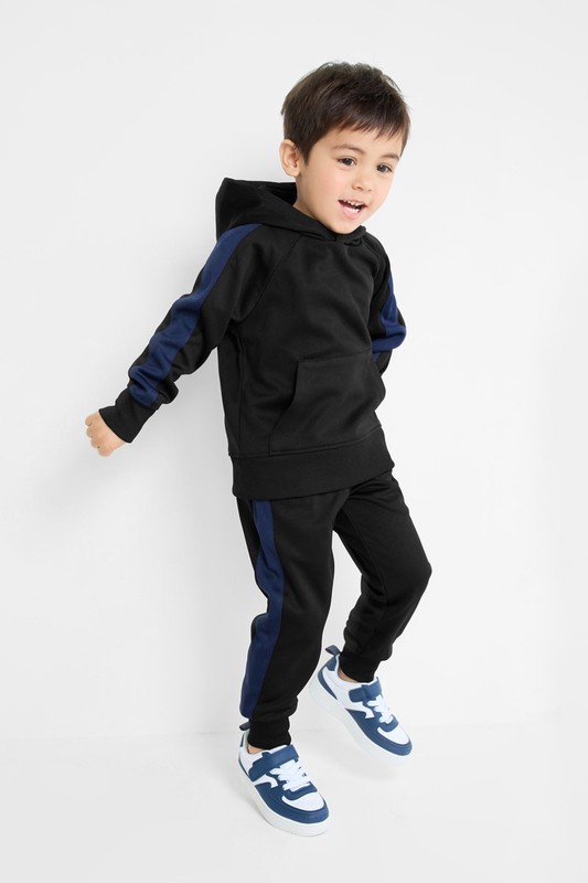 吸排配色連帽上衣-童