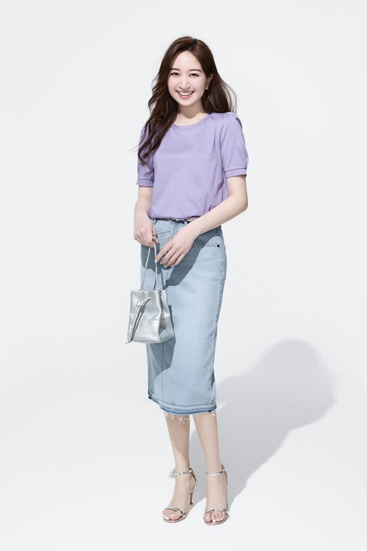 絲光棉泡泡袖上衣-女