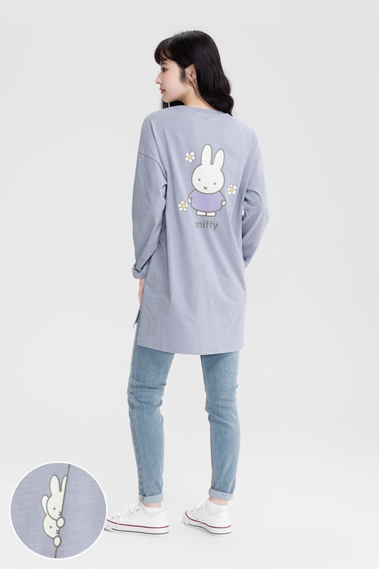 Miffy竹節棉長版上衣-女