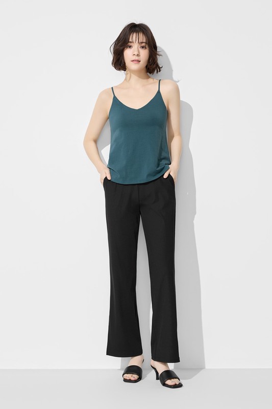 Bra V領細肩帶背心-女