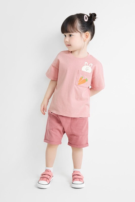 竹節棉口袋短褲-Baby