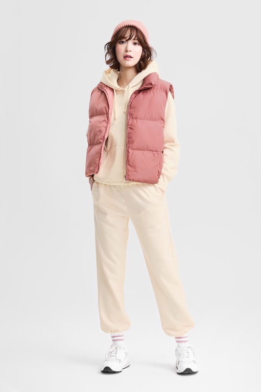 毛圈寬鬆束口長褲-女