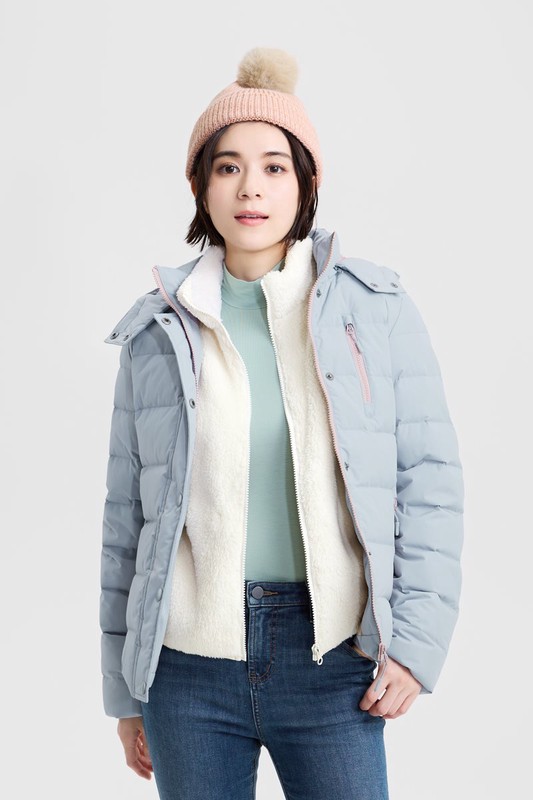 heatup立領長袖上衣-女