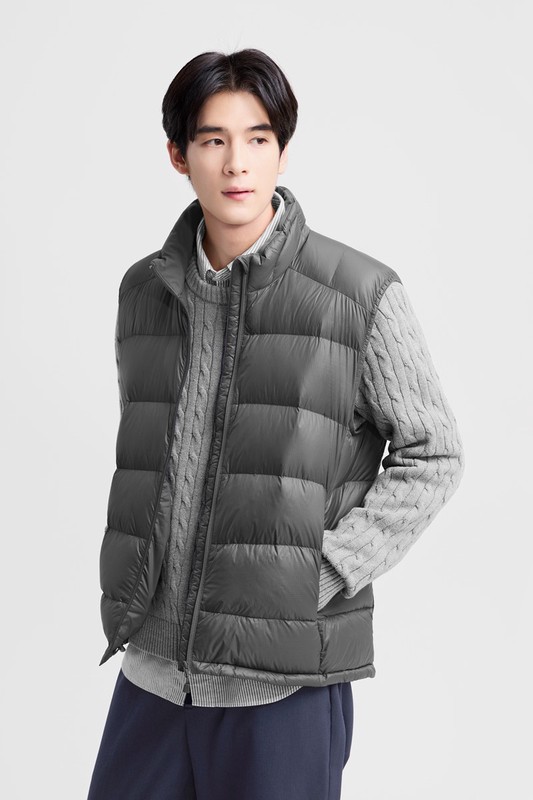 極暖羽絨背心-男