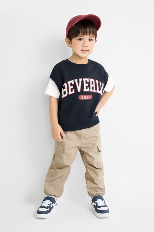 毛圈印花背心-童