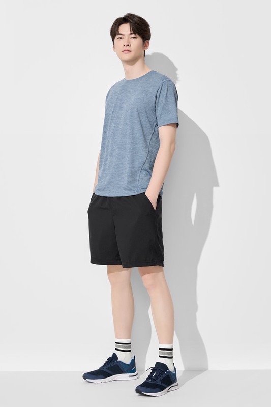 吸排雙層短褲-男