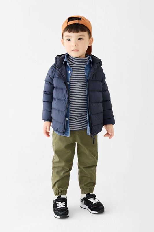 棉質彈性束口褲-童