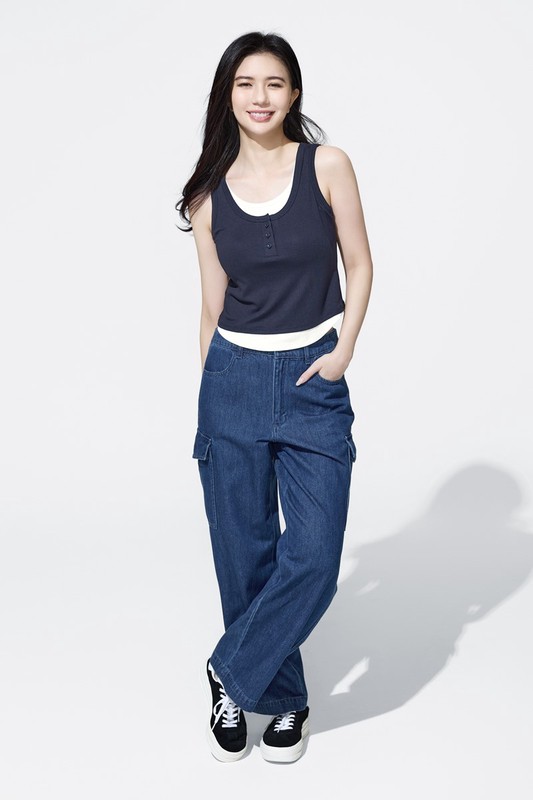 Bra輕柔假兩件背心-女