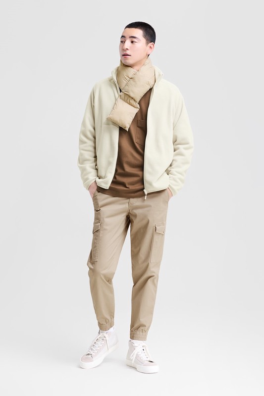 Fleece立領外套-男