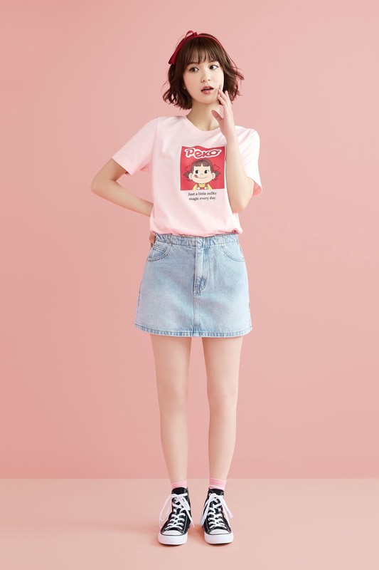 PEKO & POKO厚版印花T恤-07-女