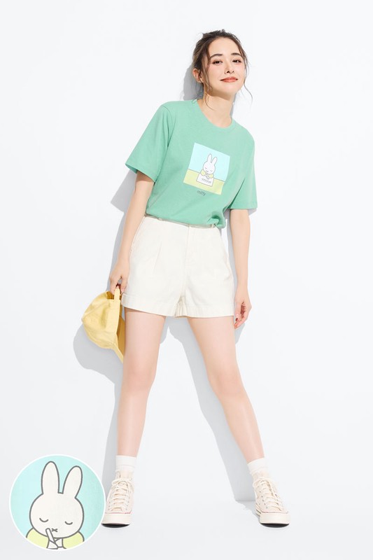 Miffy寬版印花T恤-09-女