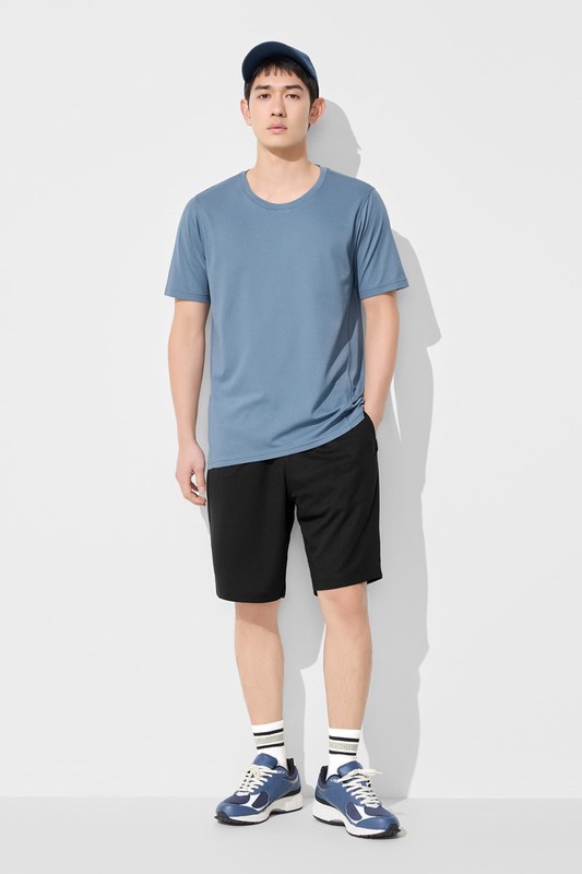 吸排網眼短褲-男