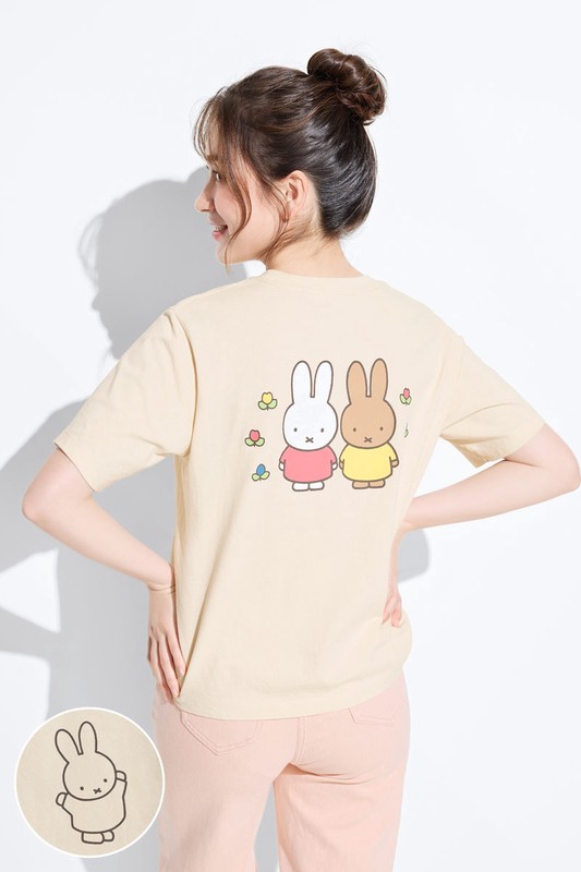 Miffy and Friends寬版印花T恤-04-女