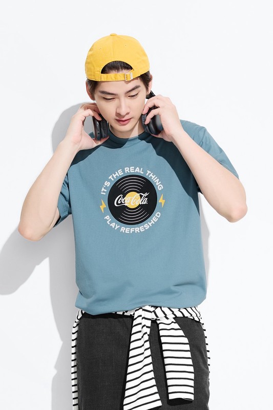 可口可樂印花T恤-04-男
