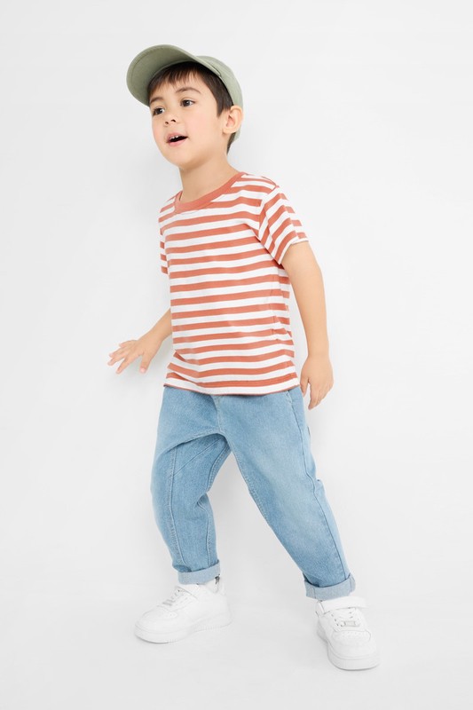 純棉條紋T恤-童