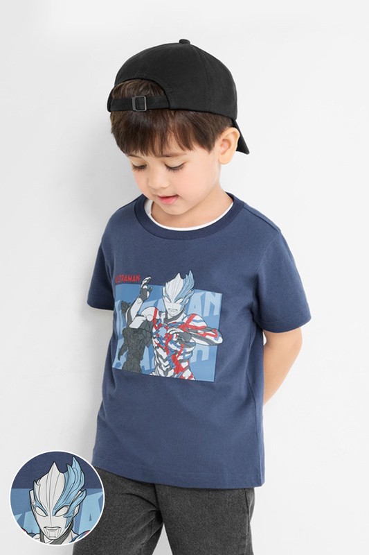 超人力霸王印花T恤-08-童