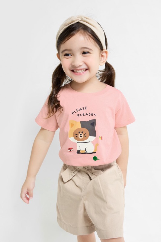 LINE FRIENDS印花T恤-04-童