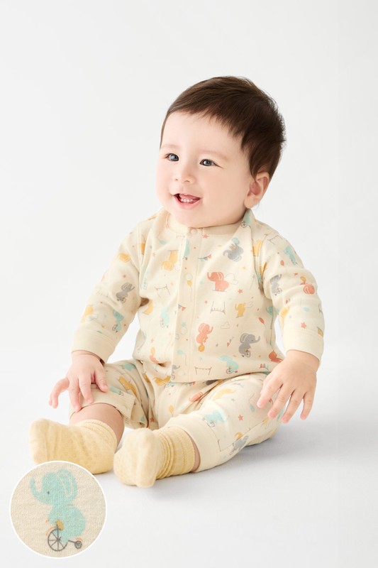 純棉羅紋印花連身衣-Baby