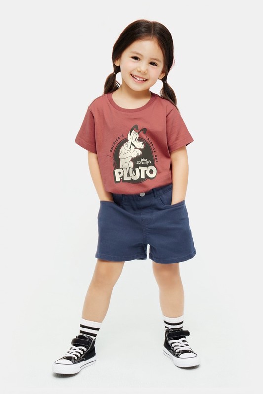 多色牛仔短褲-童