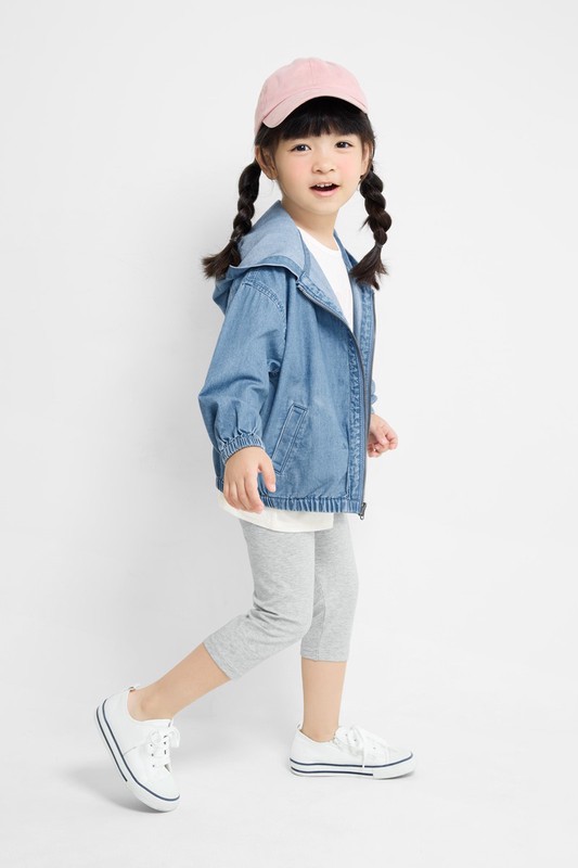 彈力七分內搭褲-童