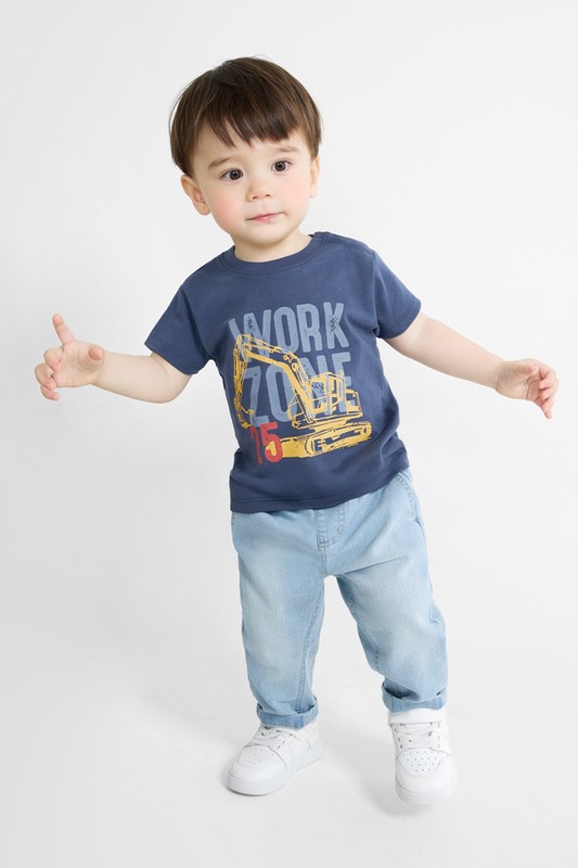 工程車印花T恤-Baby