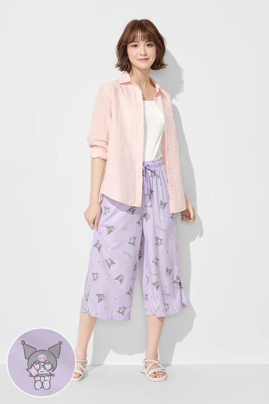 三麗鷗嫘縈七分褲-01-女