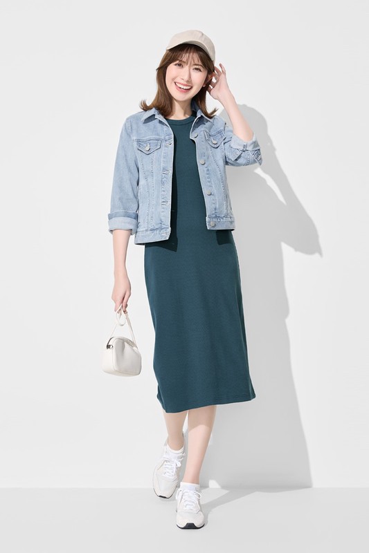 羅紋背心連身裙-女