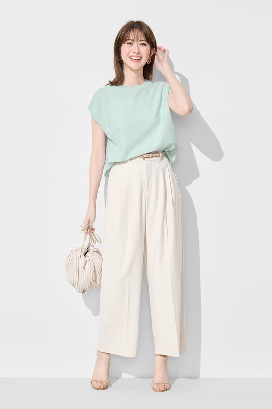 華夫格寬鬆連袖上衣-女