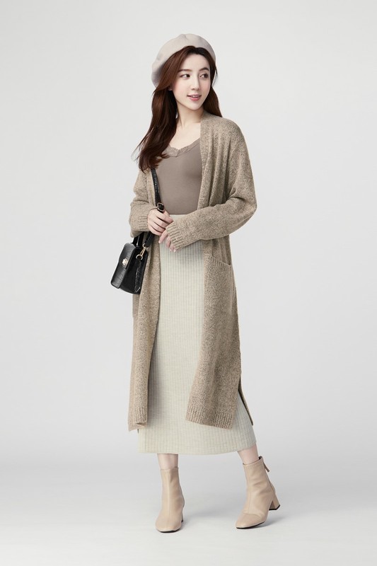 heatup蕾絲領八分袖上衣-女