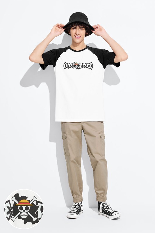 航海王拉克蘭袖印花T恤-10-男