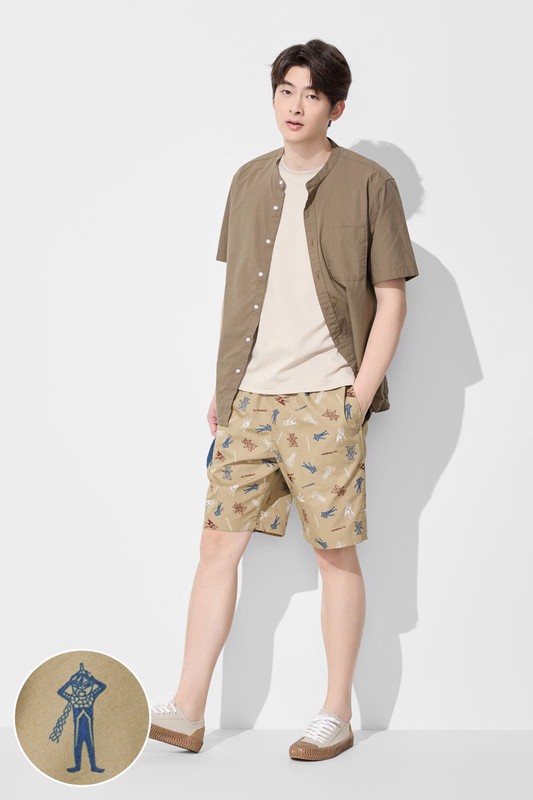 超人力霸王印花輕便短褲-男