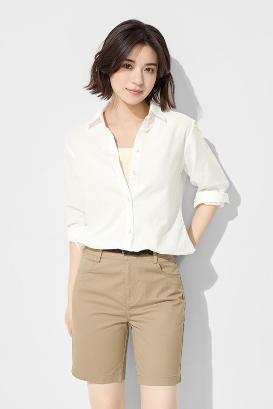 卡其五分褲-女