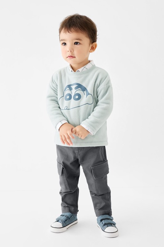 蠟筆小新Fleece寬鬆上衣-Baby