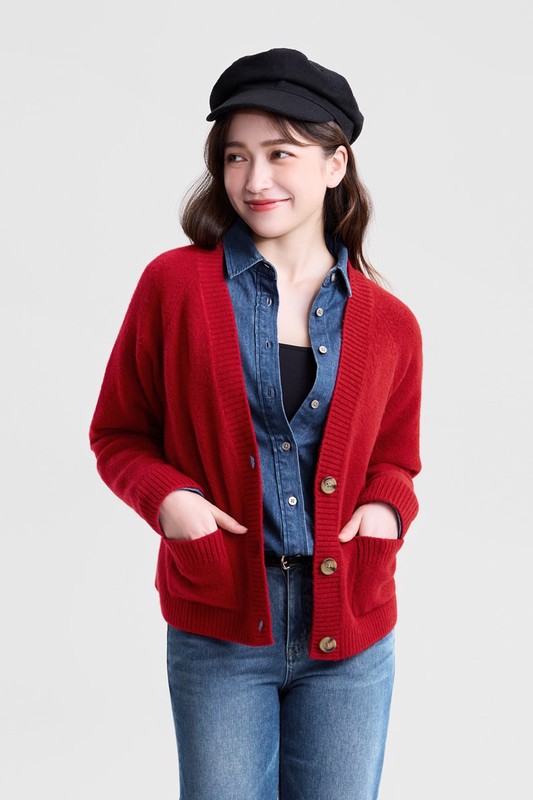 柔軟舒適短版針織外套-女
