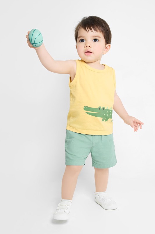 純棉鬆緊短褲-Baby