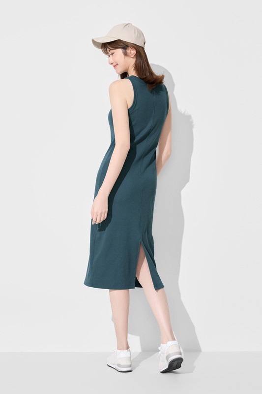 羅紋背心連身裙-女