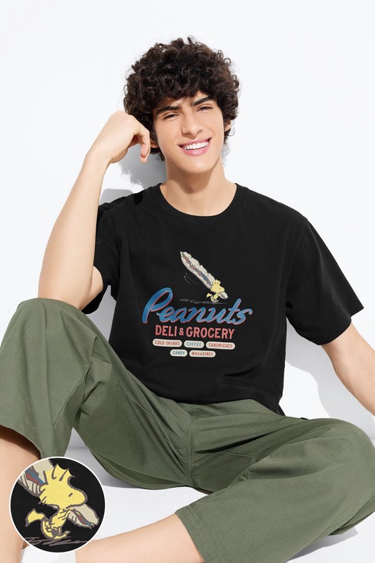 史努比系列印花T恤-25-男