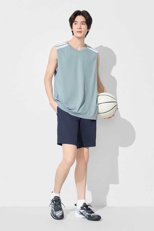 吸排網眼短褲-男