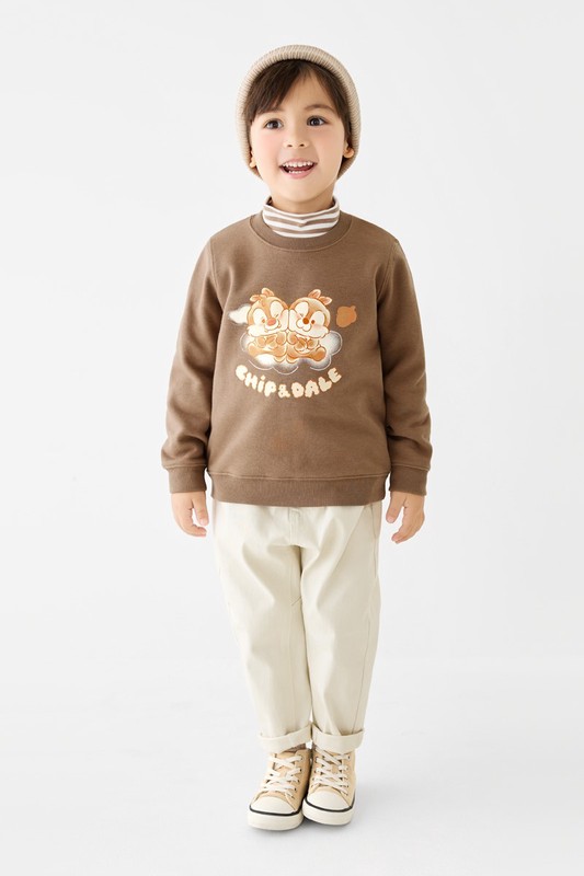 迪士尼系列毛圈印花圓領衫-06-童