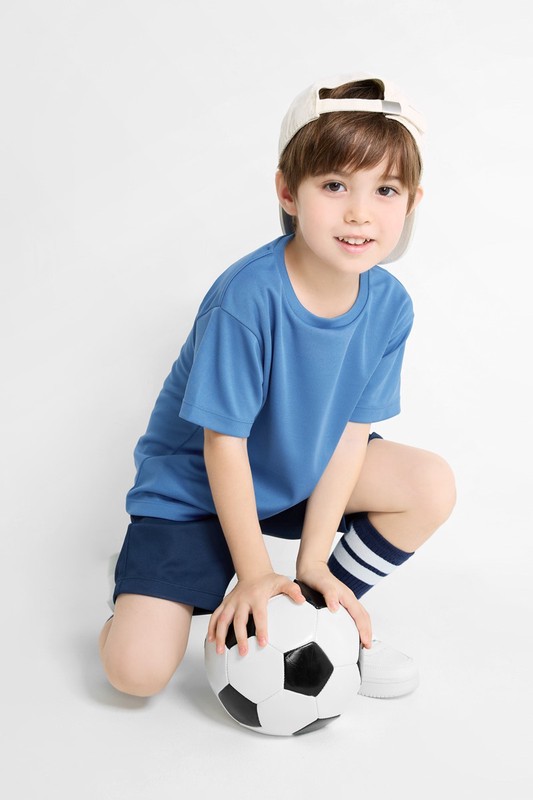 吸排網眼T恤-童