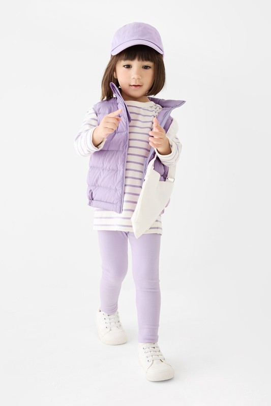 磨毛羅紋內搭褲-童