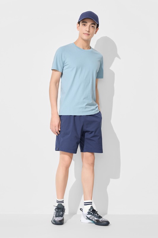 吸排彈性網眼短褲-男