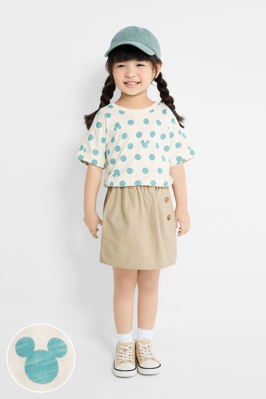 迪士尼系列竹節棉印花T恤-01-童