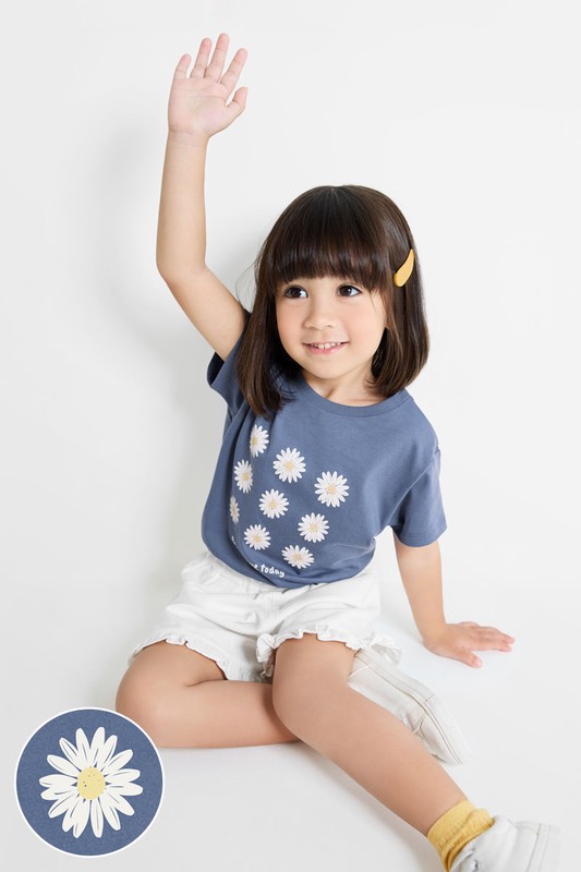 小花印花T恤-童